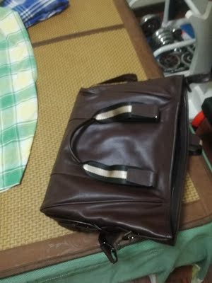 轩唯男士手提包男包真皮横款商务休闲公文包单肩包软皮牛皮斜挎包