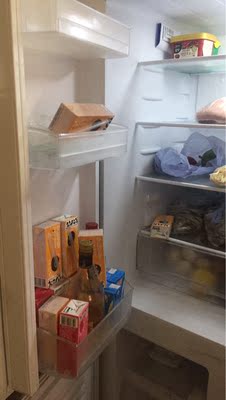 Homa/奥马 BCD-403DH/B冰箱双开门变频 十字对开家用薄四开门冰箱