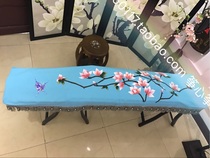 Guzheng Hood Ancient Kite Dust Cover Sub Lake Blue Jade Orchid Original Hand-painted Guzheng Student Gift Guzheng Hood
