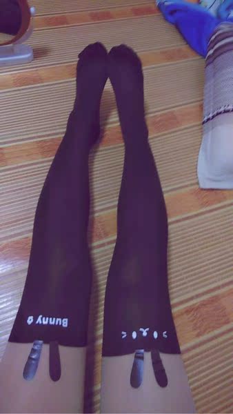 淘宝买家秀 全店两条包邮 兔子假大腿袜 假大腿袜日单丝