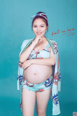 收到衣服第二天就去拍孕照了，效果还不错，满意！