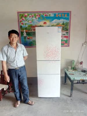 Midea/美的 BCD-210TM(E)三门电冰箱三开门节能家用冷藏冷冻静音