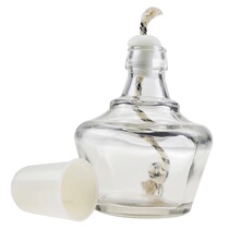 Wine Fine Lamp Inspection Equipment Glass Lamp Bottle With Hole Ceramic Wick Seat Plastic Light Cover Wick can be billed