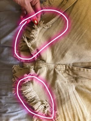 自己看吧。。醜到不能。。穿上也接受不了。。。左右分別賣家說不能保證对稱。。。。該應該是这样醜