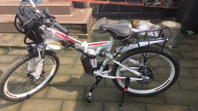 PLENTY26寸24寸山地电动自行车助力锂电电动车电瓶折叠电动自行车