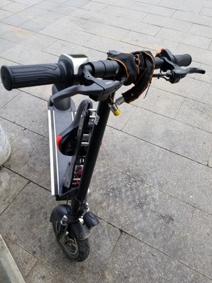 正步 亲子电动滑板车 成人迷你折叠电动车自行车小型电瓶车代步车