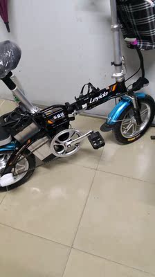 乐益达12/14寸滴滴代驾司机专用电动折叠式自行车48v锂电池电瓶宝