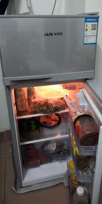 AUX/奥克斯 BCD-116AD旗舰店小冰箱小型宿舍家用双门非海尔电冰箱
