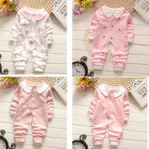 Newborn baby conjoined clothes Spring and Autumn Ha clothes baby climbing clothes just born 0 to 3 months children spring and autumn clothes are comfortable