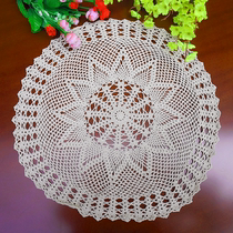 I love my home handmade hook European lace hollow round seat cushion multi-purpose cushion universal cover about 55-60cm