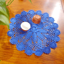 I love my home pure handmade hook cotton lace hollowed-out European style dining cushion decorative cushion shooting props 28-30