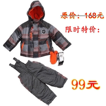 2012 winter new European and American popular style handsome boys clothing with hood and long-sleeved suit Cotton clothing cold-proof suit