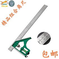 Tesco high-grade combination angle ruler multifunctional activity stainless steel angle ruler universal triangle ruler straight angle ruler