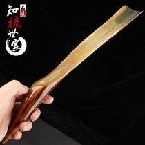 Horn shoehorn shoe lift shoe pump long medium and short shoe handle household shoe artifact natural net red shoehorn