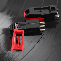 Ceramic Piezoelectric Rap Needle Black Gel Record Machine Needle Red Gem Sings E Needle Gramophonic Machine Plastic Needle Sound Color Good Durable