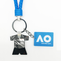 Roger Federer Roger Federer 2017 Australian Open 18 crown robe with tennis keychain chain lanyard decoration