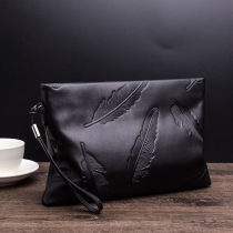 2021 new mens handbag leather fashion pure leather mens bag clutch trend envelope bag soft leather cowhide folder bag