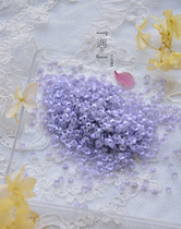 Hand-stitched sequins Barbie baby clothing accessories scattered pieces flash pieces Wedding dress clothing accessories plum beads blue purple