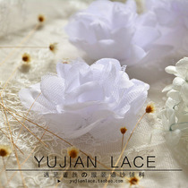 ZAKKA handmade mesh flower hair accessories corsage diameter 8CM export Korea white wedding dress decoration flower