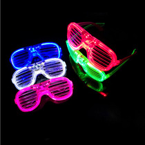 Douyin Bo Di glasses glowing blinds glasses LED bar KTV atmosphere props Net red artifact New Year party