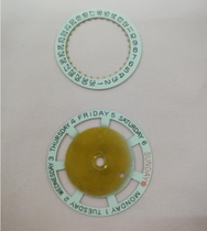 Watch accessories 2834-2 2836-1 Universal week plate Calendar plate Plum 12 oclock position Skylight week plate
