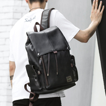 Han Edition Double Shoulder Bag Mens Backpack Students School Bags Fashion Trends Mens Bags Casual Travel Tidal Bags Cortical Computer Bag