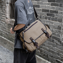 Business Briefcase Men Casual Backpacks Commuter Sail Bag Trend Single Shoulder Bag Sloped Satchel Bag Computer Bag