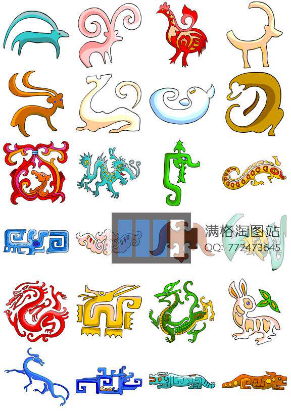 《中国古典传统图案》古代服饰建筑 雕梁画栋 龙 素材680多/网传