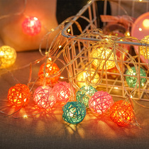 LED Small Colored Lights Flashing Lights RATTAN BALL LIGHT STRING STAR LAMP NET RED GIRL HEARTS ROMANTIC ROOM DECORATIVE LIGHTS DORM ROOM