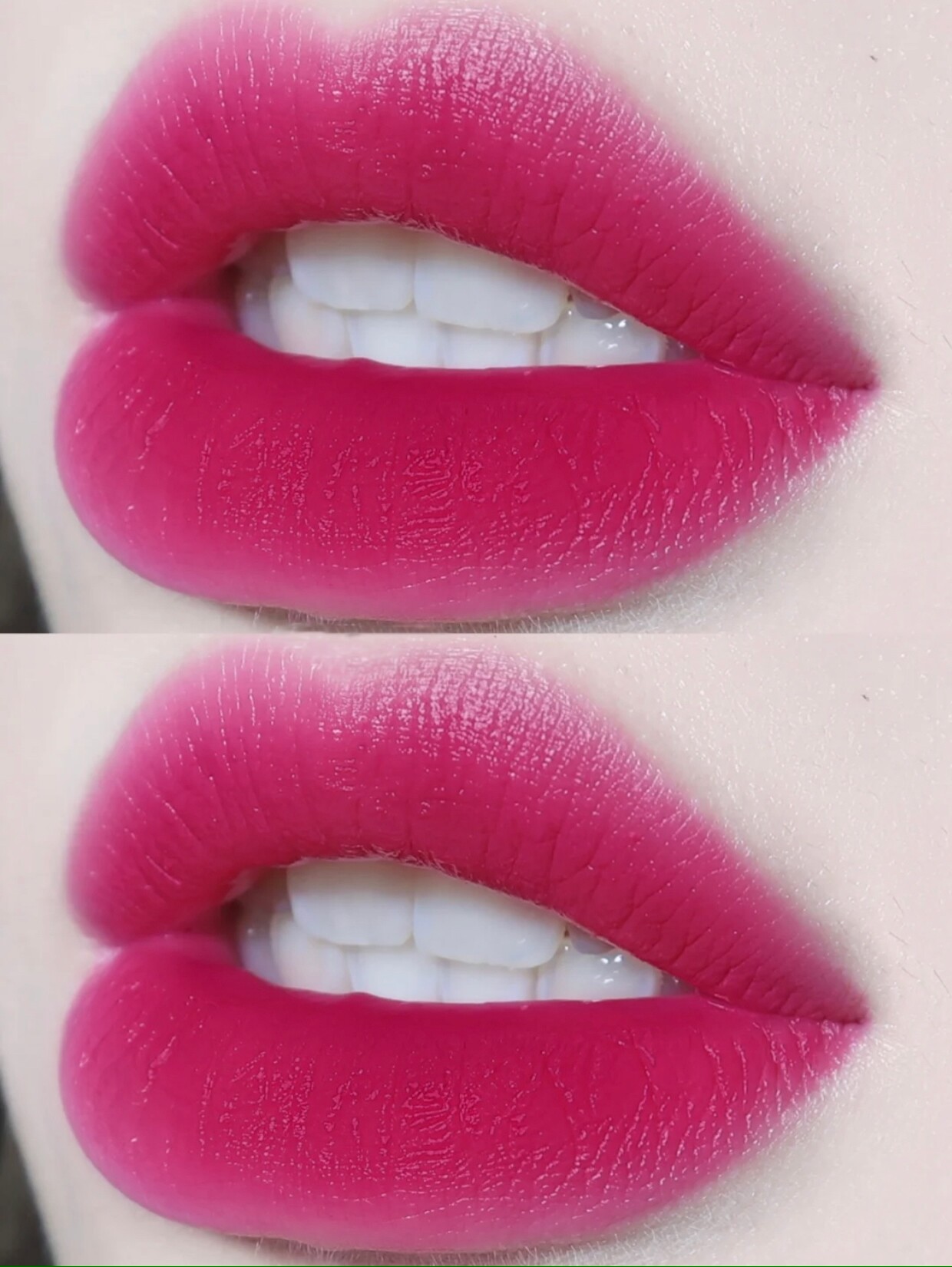 冷艳玫红色c100 丝绒哑光口红持久不易掉色不易粘杯孕妇可用