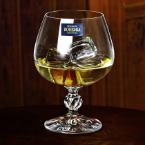 Imported BOHEMIA Czech crystal glass High-grade household wine glass Brandy transparent red glass single pack