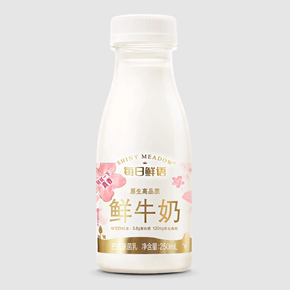 【10点抢】每日鲜语高端鲜牛奶250ml*10瓶装牛奶鲜奶生牛乳早餐奶