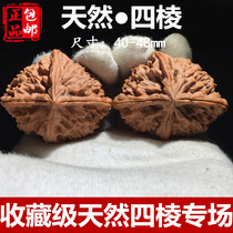 Natural wild alien text play walnut three-sided four-sided Tiger building lion head boutique 50mm collection grade male