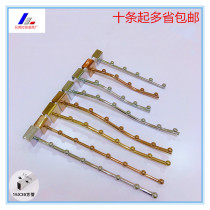 Clothing store square tube 5 beads 7 beads underwear display rack five adhesive hook beads seven hanging card square tube buckle clothing hook