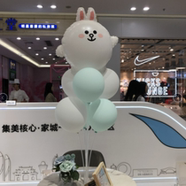 61th birthday party arrangement baby year table floating accessories transparent bracket wedding wedding mall event balloon