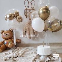 Children Birthday Decoration Scene Placement Balloon Baby One Year Old 100 Days Package Male Girl Party Background Wall