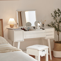 Solid wood dresser Bedroom modern simple small makeup table storage cabinet one minimalist bedside table makeup table