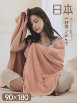 Japanese bath towels new home pure cotton water absorbent can be worn with wrap towels grown-up big number towels couple for a couple