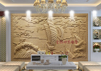 Sandstone Mural Relief Background Wall Indoor and Outdoor Sandstone Mural Decoration Villa Exterior Wall Painting 3D Painting Smooth Sailing