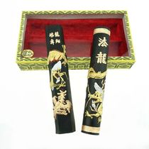 Old Hu Kaiwen Hui Ink ink block Ink ink stick pine smoke ink ingot pine smoke Ink Dragon Xiang Phoenix Dance Law Dragon 4 two * 2 pieces