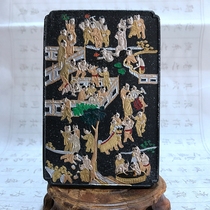 82-year-old Hu Kaiwen Hui Ink ink block Ink ink stick old pine smoke Chen Mo ancient ink collection hundred figures 10 two