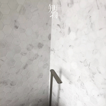 Real Stone Mosaic Jazz Day Natural Marble Hexagonal Mosaic Bathroom Bathroom Kitchen Wall floor