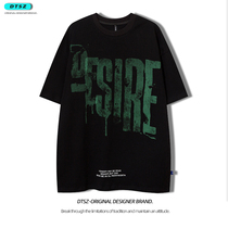 Trend Original Design Sensation Men Short Sleeve T-shirt Boys Ins American Tide Card Easy big-size clothes Summer money