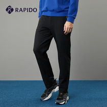 RAPIDO spring mens basic back fleece warm windproof elastic nylon casual sports pants