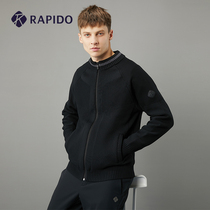 RAPIDO Spring mens comfortable simple business casual sports knitted cardigan jacket