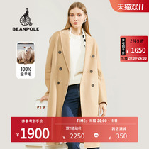 (100% wool) beanpole new autumn women 'S mid length cocoon silhouette coat