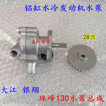 Three-wheeled motorcycle Dajiang Yinxiang Everest 130 water-cooled engine water pump 28 teeth iron water pump wheel ZF130 water pump
