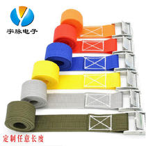 Press buckle cargo binding belt self-driving tour tensioner with zinc alloy polyester car household 38MM