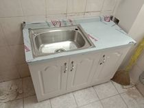 Simple cabinet rental stove cabinet assembly economical cupboard rental household kitchen storage cabinet washing basin