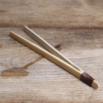 Tableware bamboo tea clip Cup clip tea tea making tools wash cup clip anti-hot clip kung fu tea ceremony spare parts tea set